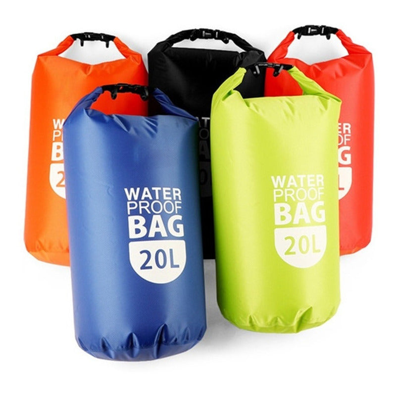 Bolso Seco Impermeable Mochila Camping 20 Litros Waterproof