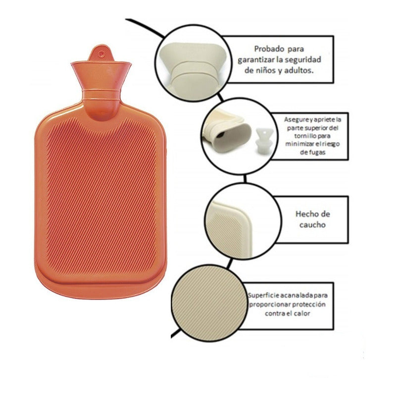 Pack 3 Guateros De Agua Caliente Guatero Manos Bolsa De Agua