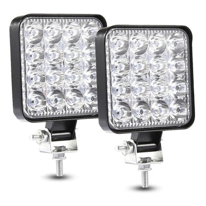 Pack X2 Focos Led Automovil Foco 4x4 Foco Neblineros Led 48w