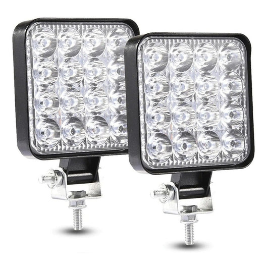 Pack X2 Focos Led Automovil Foco 4x4 Foco Neblineros Led 48w