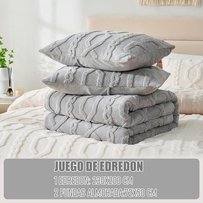 Edredon Invierno Cubrecama Chiporro Cobertor Plumón 2 Plaza