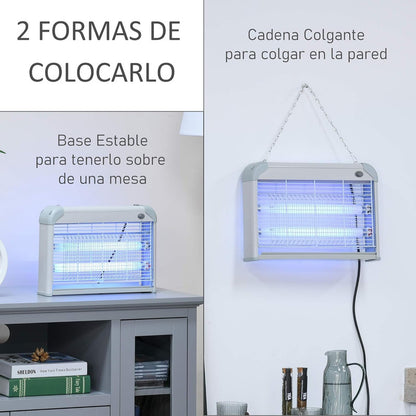 Pack X2 Lamparas Atrapa Moscas Trampas Mata Moscas Electrico