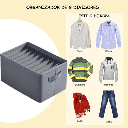 Pack X2 Organizadores De Ropa De 9 Divisiones Ropa Interior
