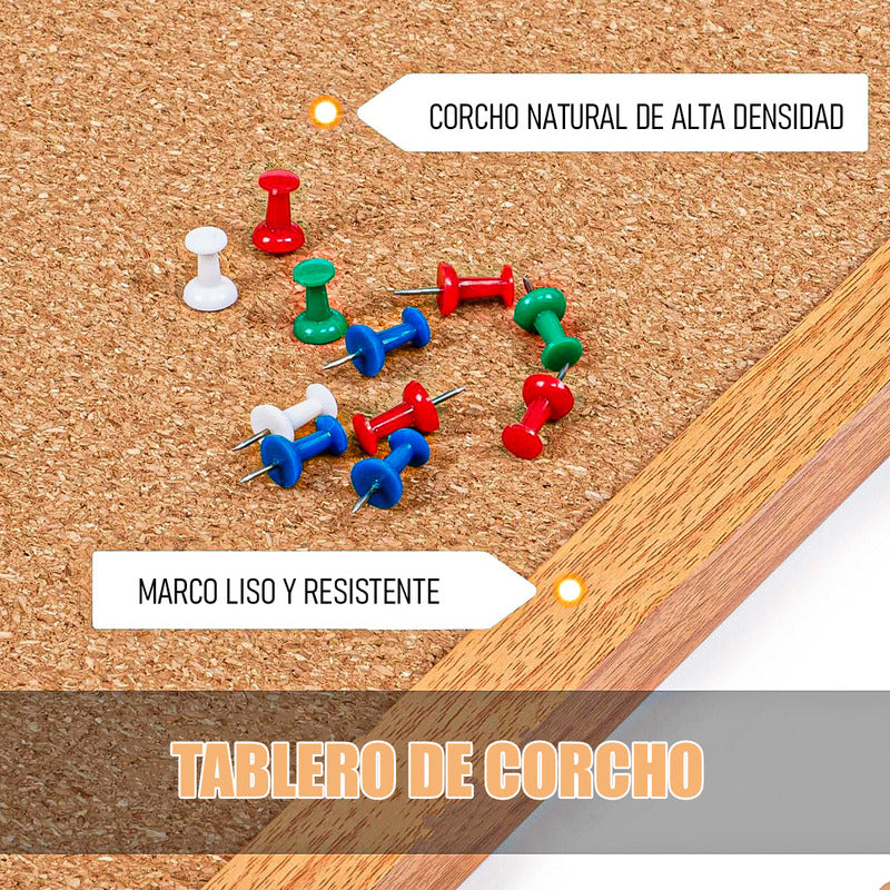Pizarra Corcho Pizarra Corcho Grande Pizarra Corcho 70x50cm Arcashopping Pizarra De Corcho O Mural Pizarron Pizarra De Corcho Tablero De Anuncios De Corcho Tablero De Corcho