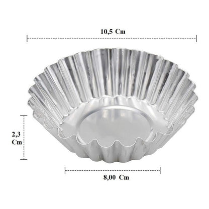 Pack X24 Molde Mini Tartaleta Menaje Molde Mini Tartale 10cm