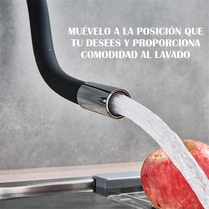 Llave Lavaplatos Monomando Cuello Flexible Agua Caliente