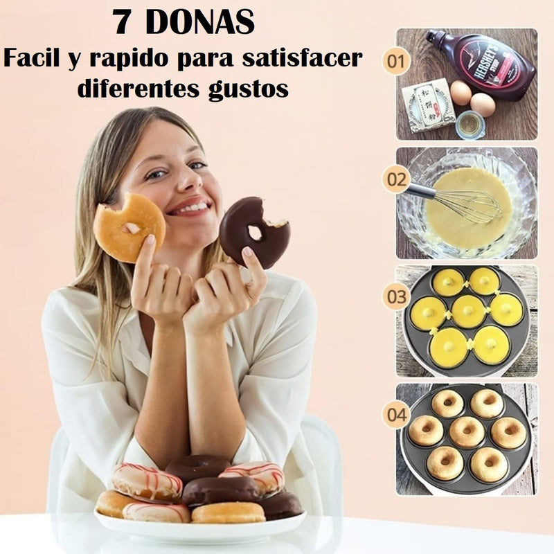Maquina Para Mini Donas Rosquilla Antiadherente Mini Donuts