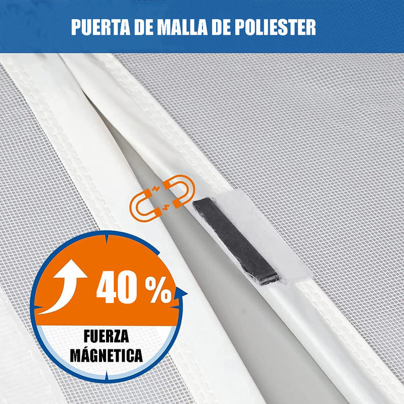 Pack X2 Malla Repelente Malla Anti Mosquitos Para Puerta Mos