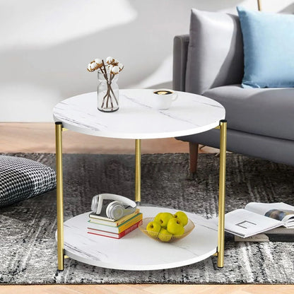 Mesa Centro Mesa Auxiliar Decorativa Mesa Madera 2 Niveles