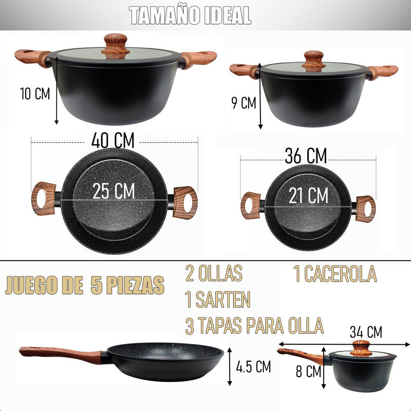 Juegos De Olla Bateria De Ollas Juego De Bateria Keep 7 Pcs