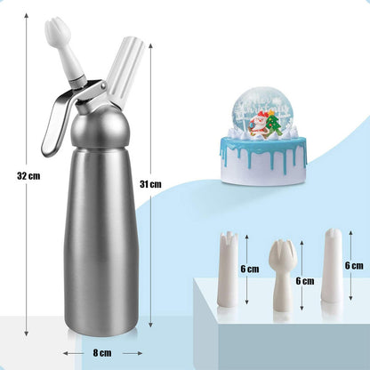 Dispensador De Crema Batida Sifon Crema Batida Dispensador Chantilly De Acero Inoxidable Arcashopping Sifon De Cocina Profesional Batidores De Crema Metálicos Máquina De Crema Batida Para Postres