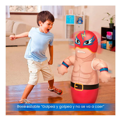 Mono Porfiado Inflable Para Niños Luchador Porfiado Boxeo