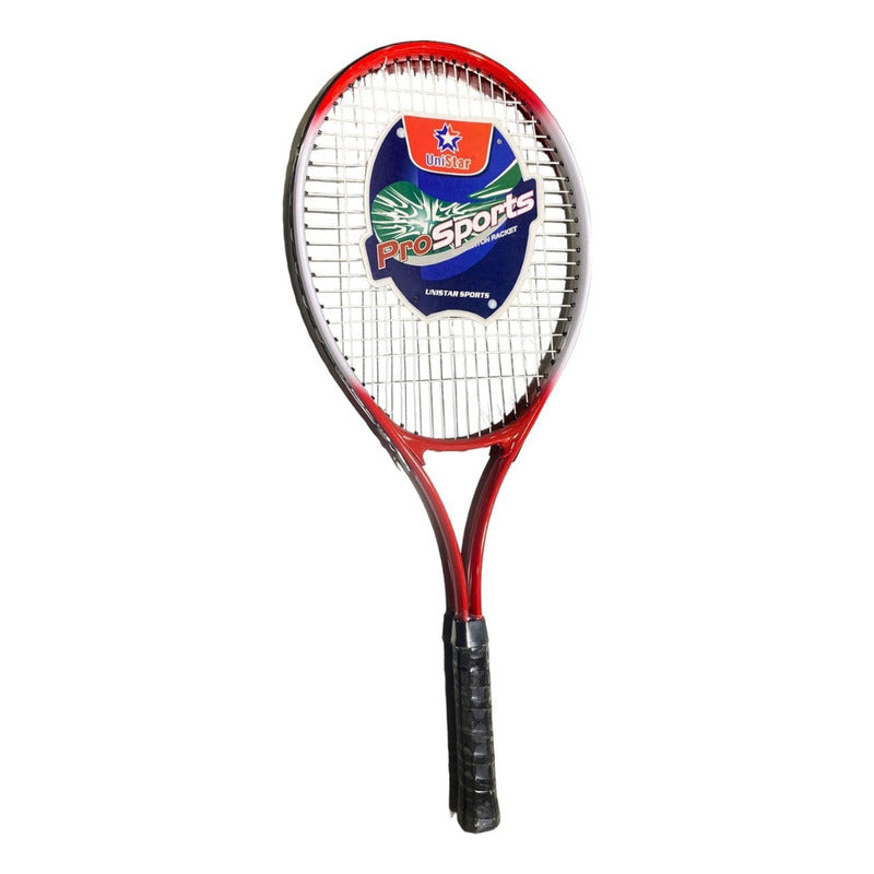 Set 2 Raquetas De Tenis + 3 Pelotas Raqueta Tenis Con Funda Color Rojo-azul Tamaño Del Grip 0