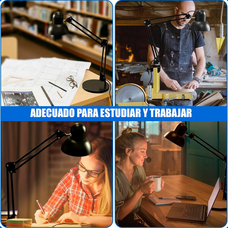 Lampara De Escritorio Lampara Velador Lamparas De Mesa E27 Arcashopping Lampara Velador Dormitorio Lampara Para Libros Lampara Led Escritorio