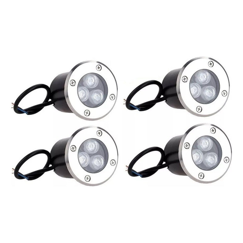 X4 Focos Embutidos Led Focos Embutidos Focos Piso 3 W Exteri