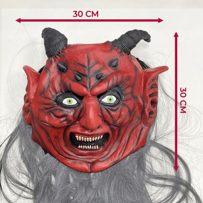 Máscara De Látex Demonio Máscara De Terror Halloween Disfraz