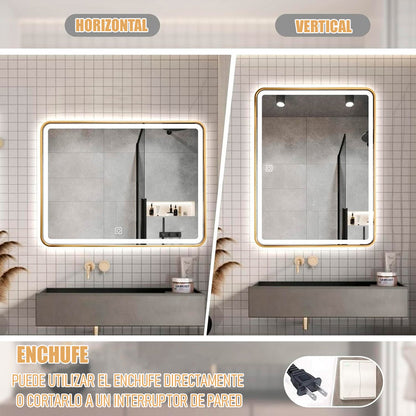 Espejo Led Espejo Rectangular Decorativo Espejos Colgantes