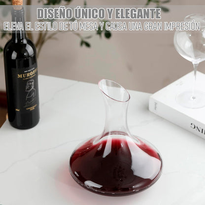 Decantador De Vino Aireador Vino Aireador De Vino 1.5 Litros Arcashopping Decantador Vino De Cristal Aireadores De Vino Resistentes Jarra Para Vino Decantador Vino De Vidrio