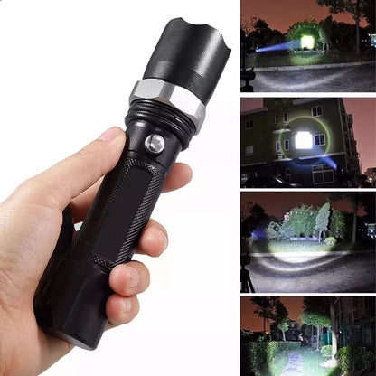 Pack X2 Linterna Led Camping Linterna Tactica 18000 Lumens Blanco Gris Oscuro