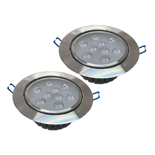 Pack X2 Focos Led Embutidos 9w Luz Fria Led Focos Led Embuti