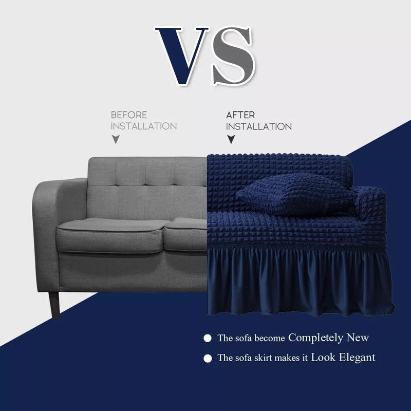 Fundas Elasticas Para Sofas Turca Cubre Sillones 3 Cuerpos