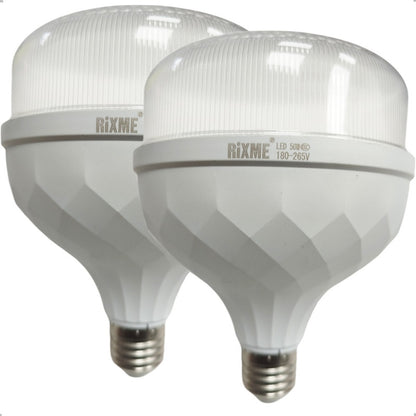 Pack X2 Ampolletas Led Luz Fría E27 Ampolleta Led 50w