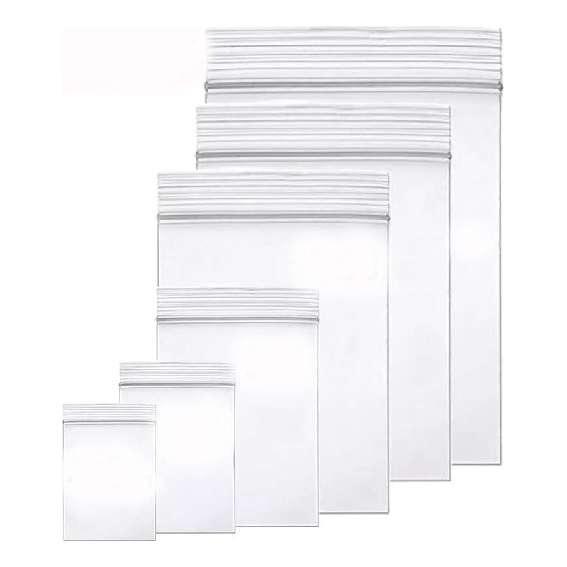 Pack 50 Bolsas Herméticas Cremallera 17x24cm Bolsas Plastica