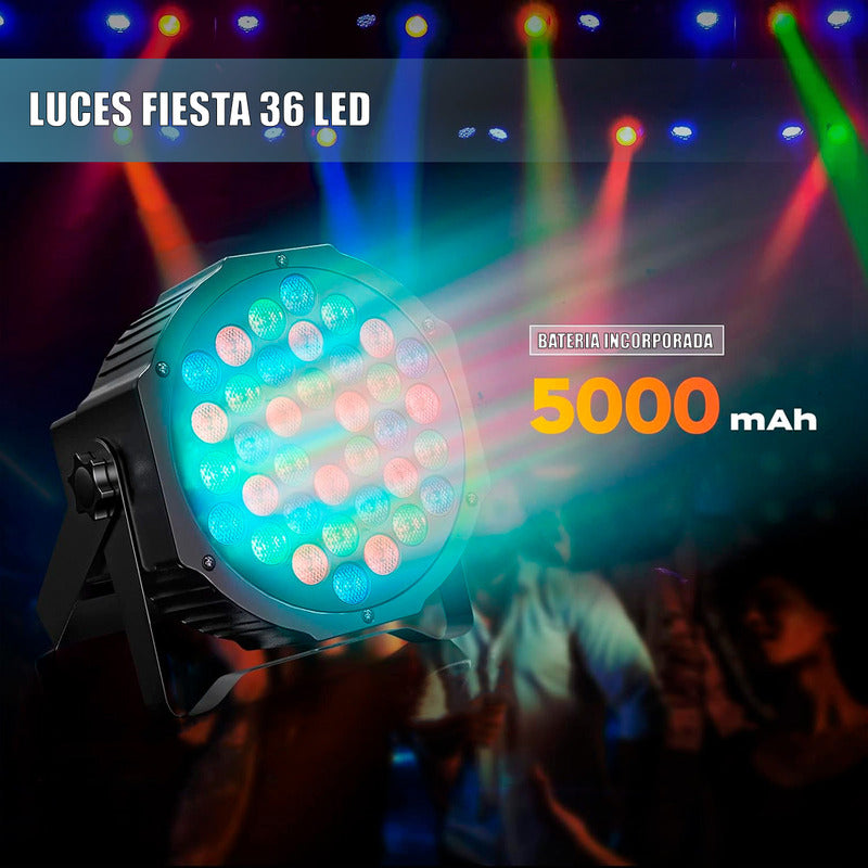 Luz Elestrodoscopica De Fiesta Luz Robotica Led 36 Led Dj