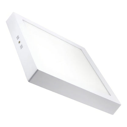 Panel Plafon Led 12w Aplicar Cuadrado Blanco