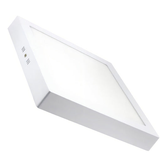 Panel Plafon Led 12w Aplicar Cuadrado Blanco