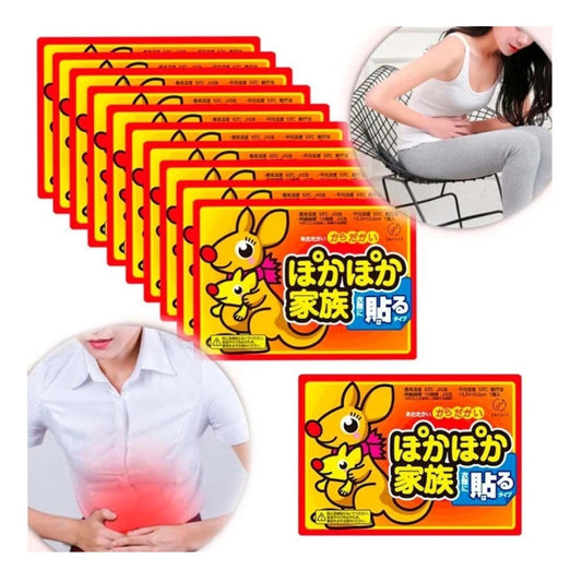 Pack X10 Parche Dolor Calientes Terapéutico Calor Lumbago