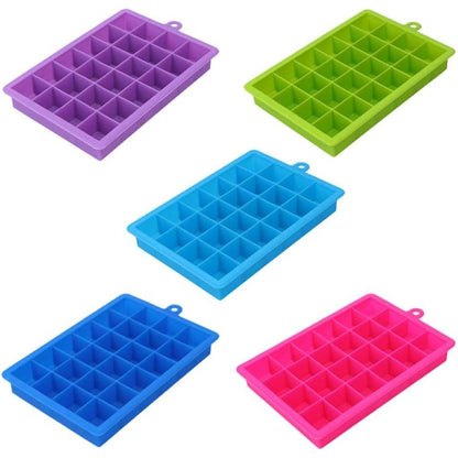 Molde Hielo Silicona Cubetera Hielo Helado Moldes 24 Cubos