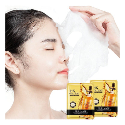Pack 10 Mascarillas Faciales Mascarillas Hidratantes Oro 24k