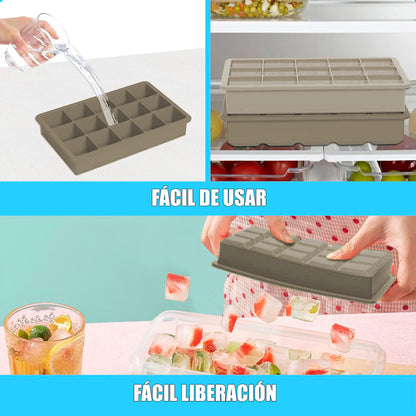 Molde De Hielo Cubetas De Hielo Bandeja Silicona Para Hielo Arcashopping Cubetas Hielo Silicona Molde Para Hielo Molde 15 Cubitos De Hielo Molde De Silicona Para Hielo Moldes De Hielo