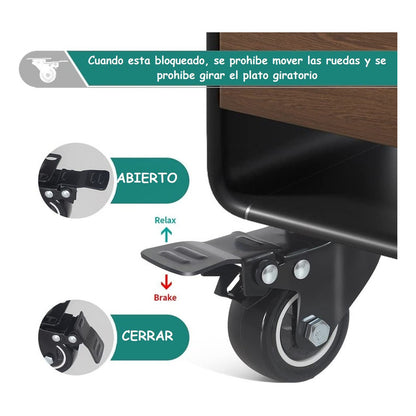 Pack X6 Rueda Giratoria 2 Pulgadas Rueda Con Freno Multiuso