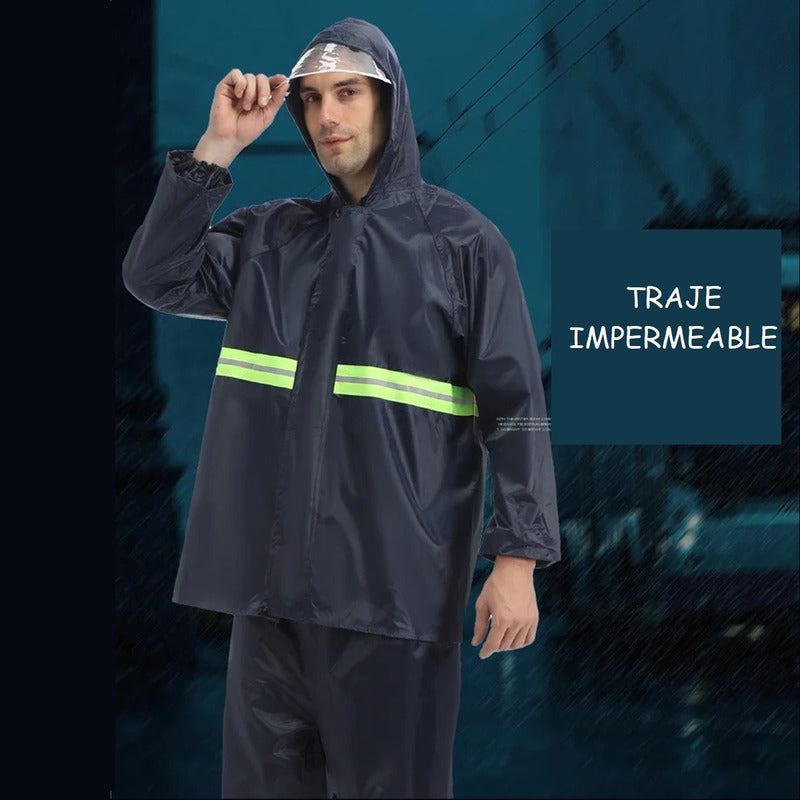 Traje Lluvia Impermeable Trajes De Agua Impermeable 2 Pcs
