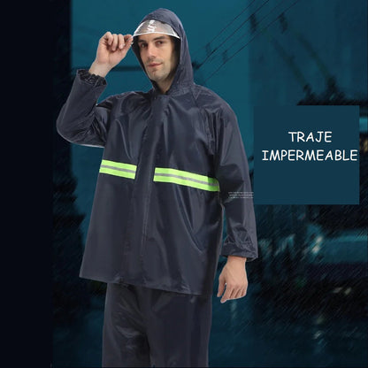 Traje Lluvia Impermeable Trajes De Agua Impermeable 2 Pcs