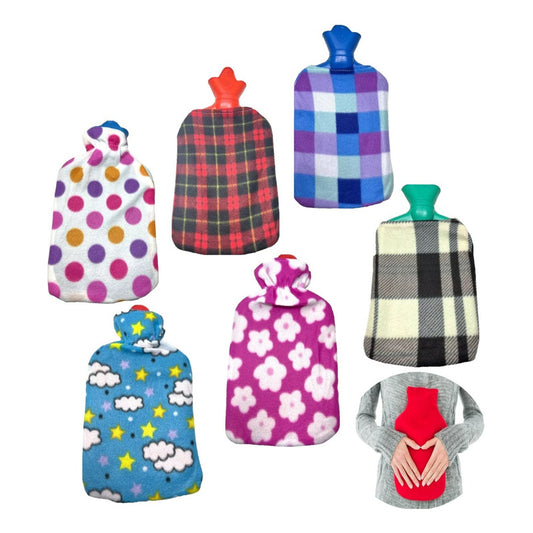 Pack 6 Bolsa De Agua Caliente Funda Guatero Manos Pies