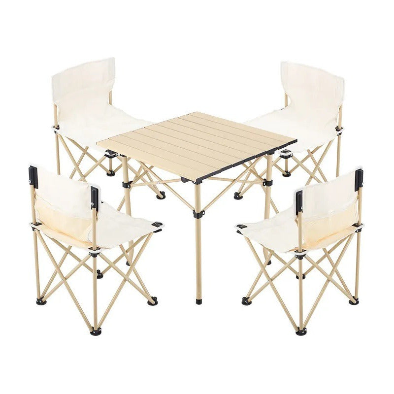 Juego Mesa Y Sillas Camping Plegable Portatil Mesa De Viaje