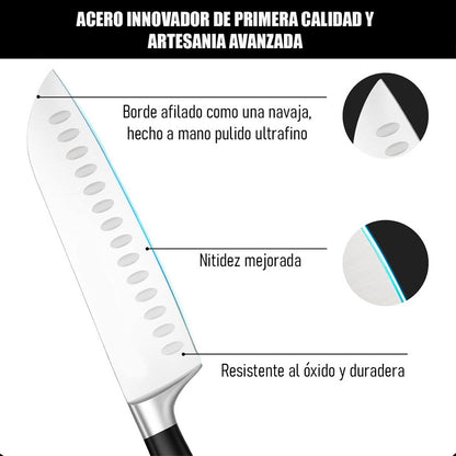 Cuchillo Chef Profesional Cuchillo Santoku Cuchillo Cocina Arcashopping Cuchillo De Cocina Cuchillo Cocina Cuchillos Chef Cuchillo Carnicero Profesional Santoku