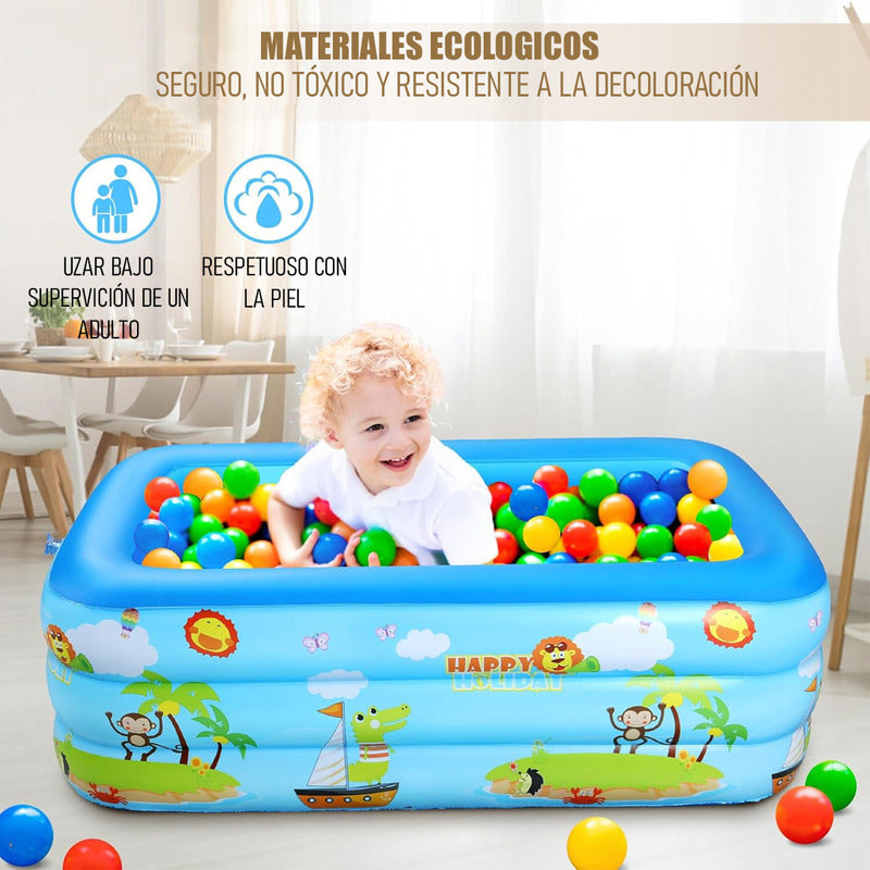 Piscinas Para Niños Piscina Pequeña Bebe Piscina Rectangular Arcashopping 180cmx140cmx50cm Piscina Rectangular Inflable Piscinas Para Niños Inflables