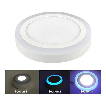 Plafon Led Plafon Techo Focos Led Interior 12+4w Blanco Azul