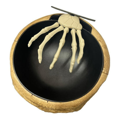Bowl Dulces Calavera Halloween Mano De Huesos Movimiento