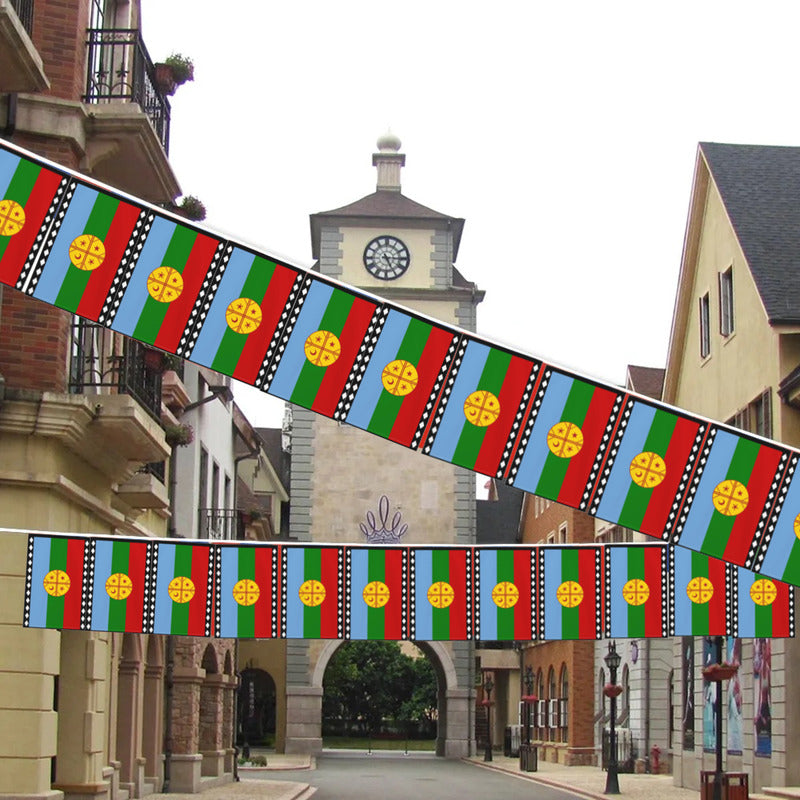 Guirnalda Bandera Mapuche Decoración Fiestas Patrias Bandera