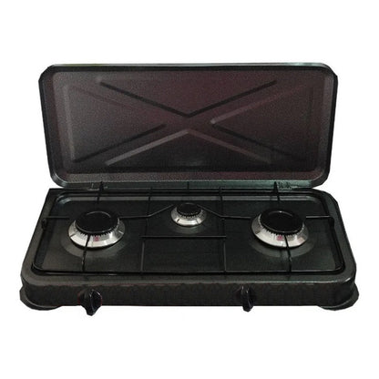 Set Cocina Camping A Gas Cocina Portatil 3 Plato Regulador