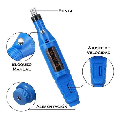 Torno Uñas Manicure 3000 Rpm Set Manicure Y Pedicure Pulidor