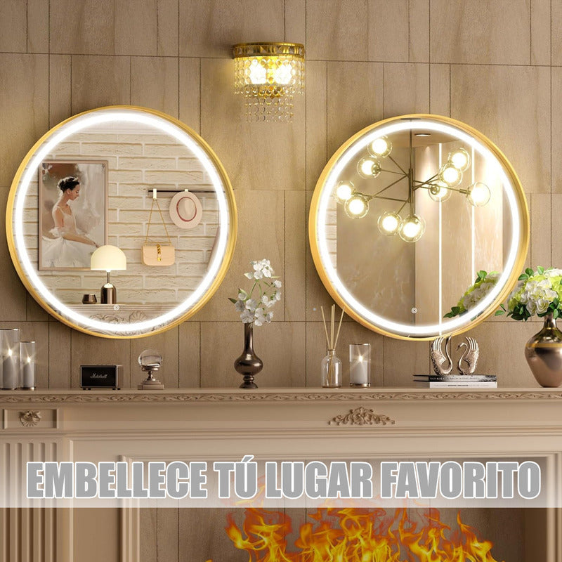 Espejos Led Espejo Redondo Decorativo Espejos Colgantes Led