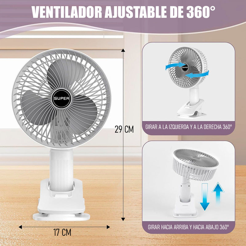 Ventilador Mesa Ventilador Pinza Ventilador Indoor Portatil
