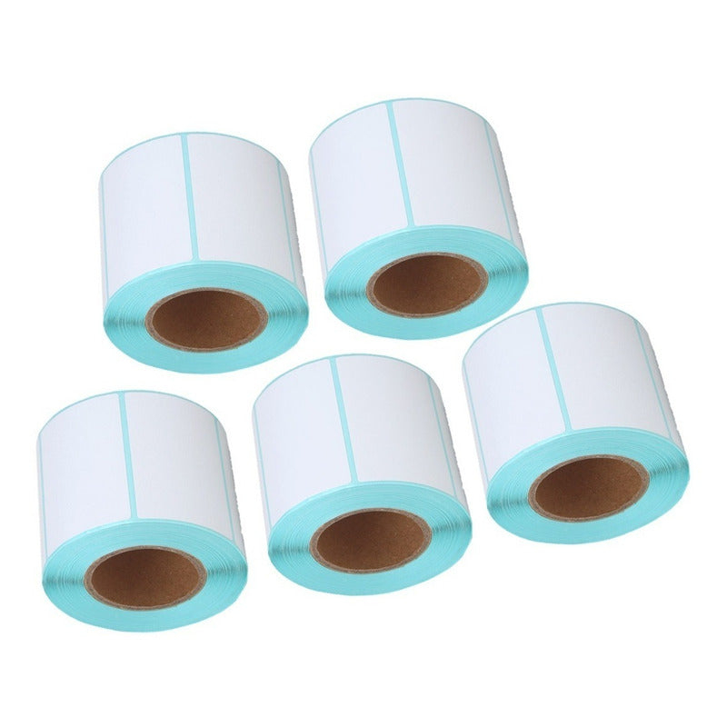 Pack X5 Rollo Etiquetas Térmicas Etiqueta Autoadhesiva 60x40mm Arcashopping Color Blanco