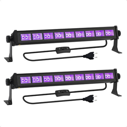 Pack X2 Luz Ultravioleta Luces Para Fiestas Barra Luz Negra